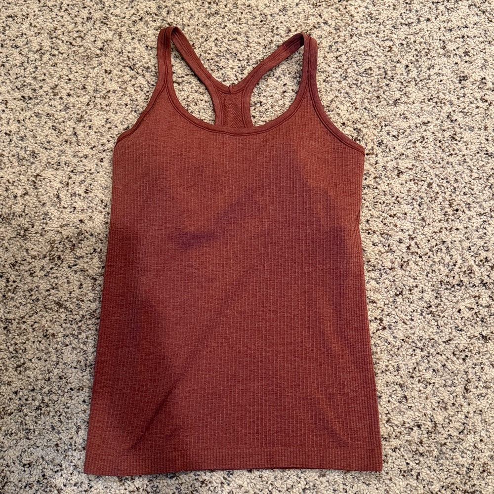 Lululemon Ebb To Street Tank Top Color: Ancient Copper - Picture 3 of 6